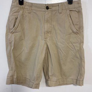 American Eagle Long Board Shorts Dark Khaki Color Size 34